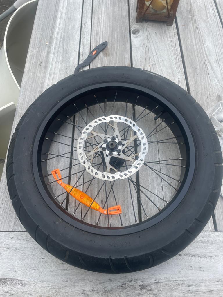 20 inch Fatbike Wiel met Band en Schijfrem, Ophalen of Verzenden