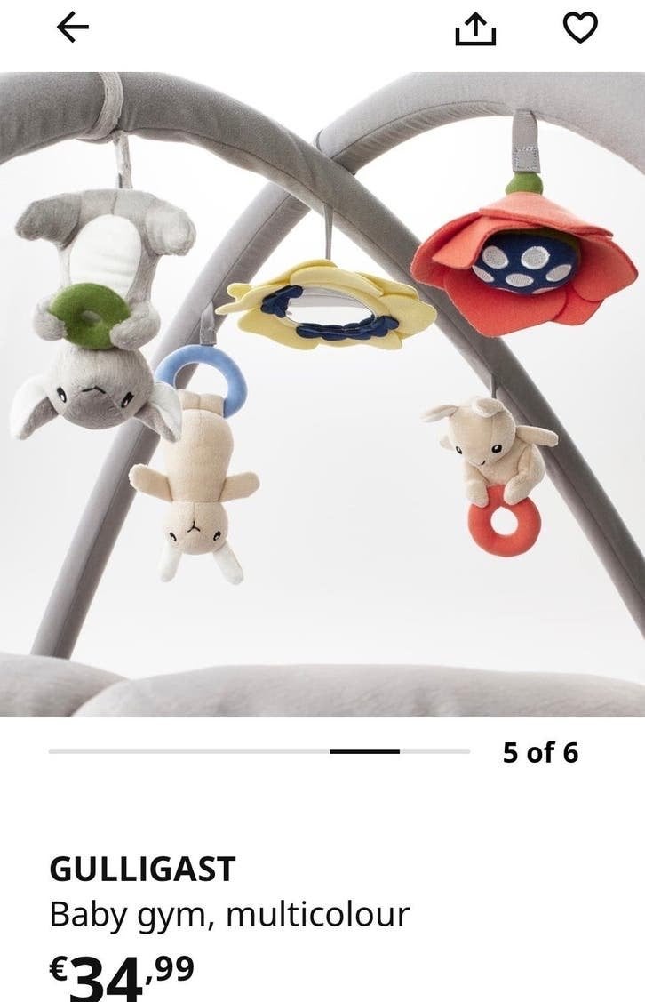 Ikea Gulligast babygym - Speelplezier voor de kleintjes, Kinderen en Baby's, Speelgoed | Babyspeelgoed, Ophalen of Verzenden, Zo goed als nieuw