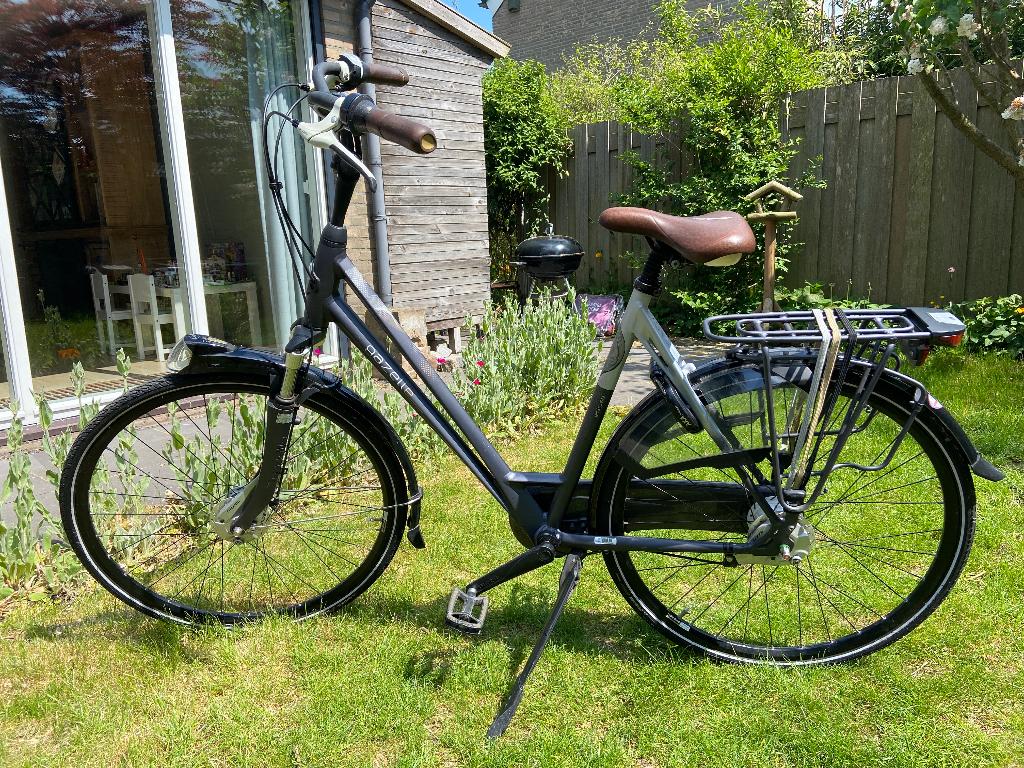 Gazelle eclipse damesfiets, Fietsen en Brommers, Fietsen | Dames | Damesfietsen, Ophalen, Velgrem, Versnellingen, 56 cm of meer