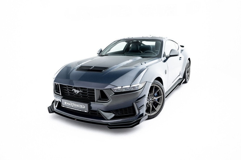 Race Voorlip sideskirt diffuser Ford Mustang Dark Horse 23+, Auto diversen, Tuning en Styling, Ophalen of Verzenden