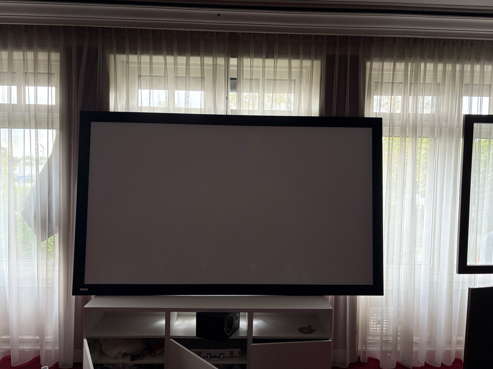 Groot Beamer Scherm - 250x145 cm - Afhalen Gouda, Ophalen, Gebruikt