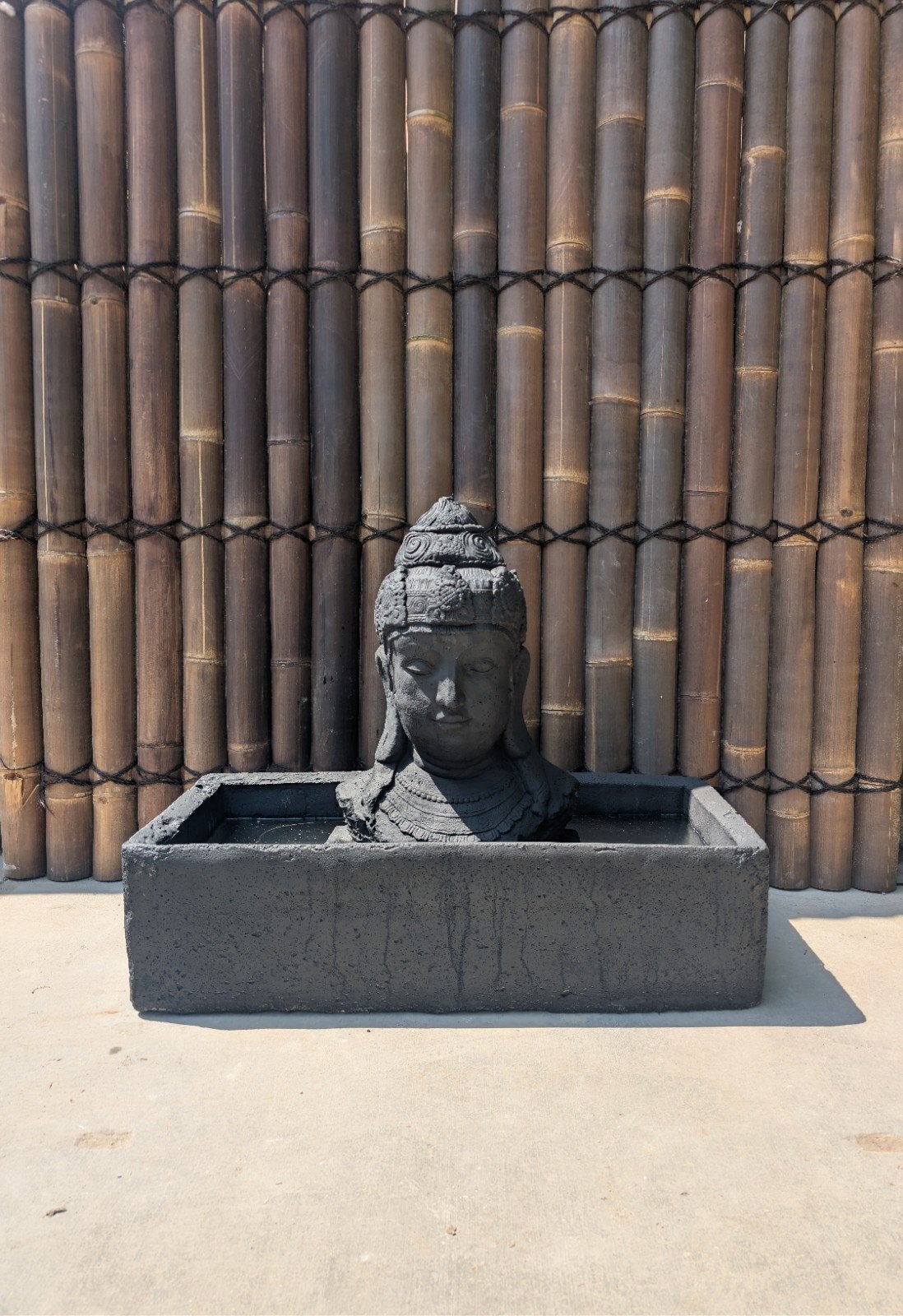 Mooie oosterse boeddha Buddha fontein waterornament beton, Tuin en Terras, Waterpartijen en Fonteinen, Ophalen of Verzenden, Nieuw