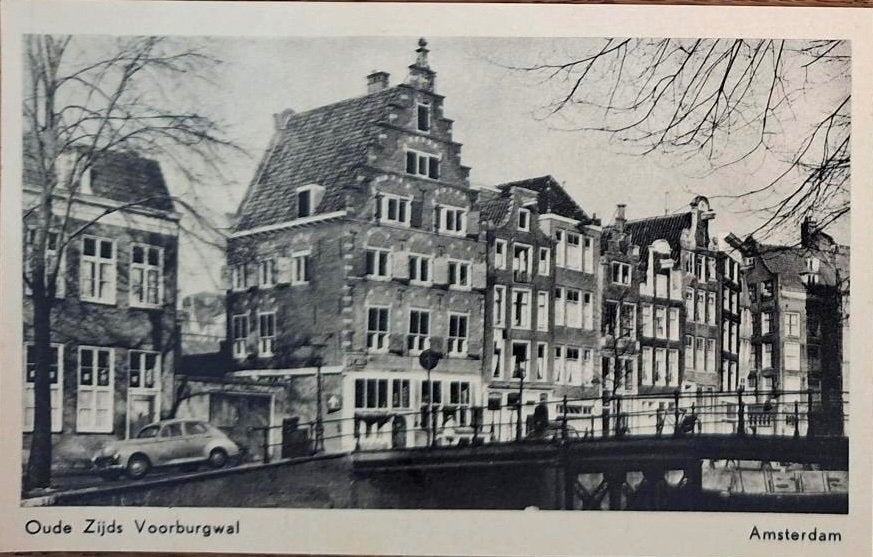 Amsterdam- Oude Zijds Voorburgwal 1959, Verzenden, 1940 tot 1960, Gelopen, Noord-Holland