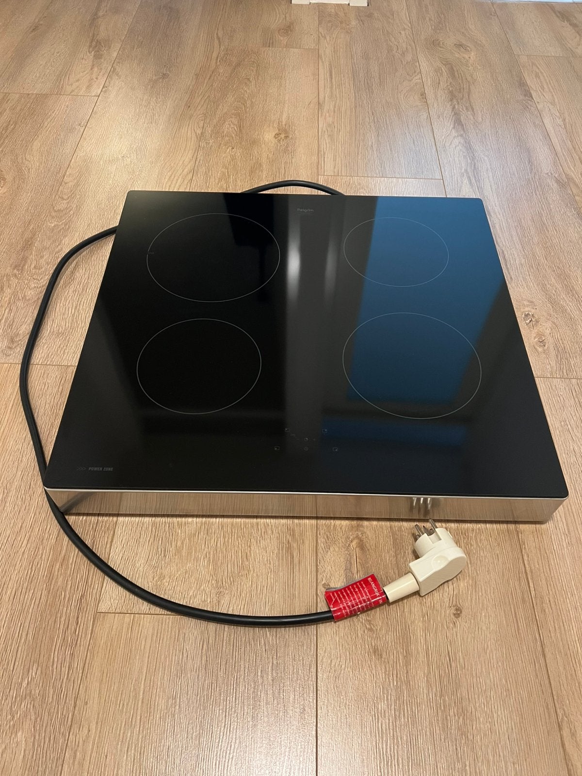 Pelgrim PKI260RVS inductie kookplaat vrijstaand, Witgoed en Apparatuur, Kookplaten, Ophalen, 4 kookzones, Zo goed als nieuw, Inductie
