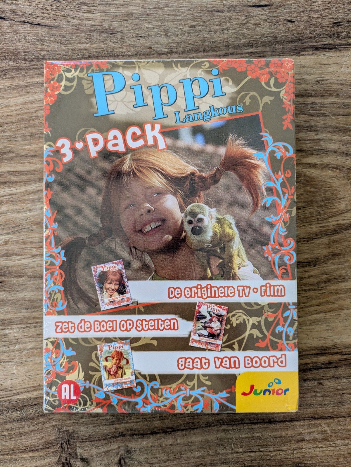 Pippi Langkous 3-pack DVD - Nieuw in folie, Cd's en Dvd's, Alle leeftijden, Familie, Ophalen of Verzenden, Nederlands
