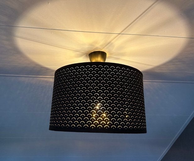Ikea nymo lampenkap zwart-goud, Ophalen, Zo goed als nieuw