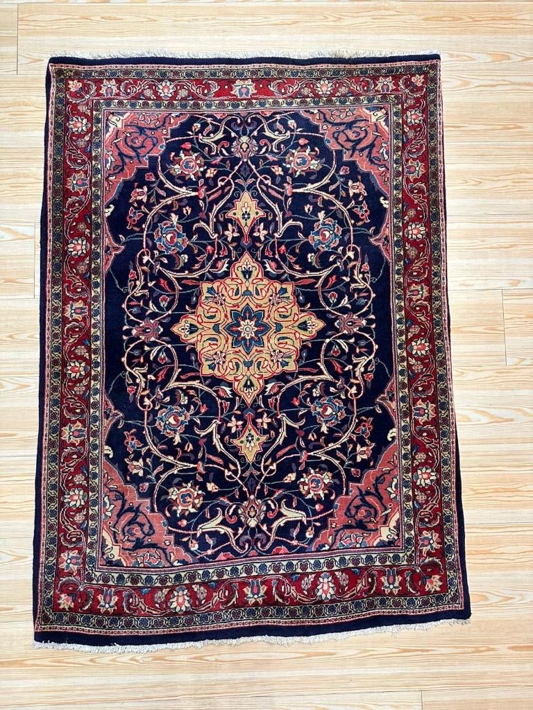 Sarouq Perzisch Tapijt ( Iran Rug / carpet ) 140 x 100 cm, Wol, Zo goed als nieuw, NA, NA