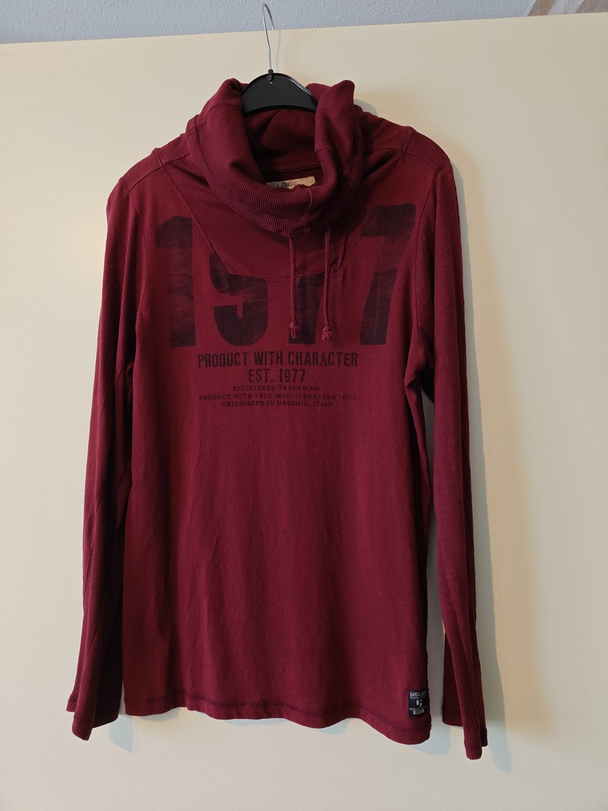 Garcia Jeans longsleeve - Maat M, Kleding | Heren, Ophalen of Verzenden, Zo goed als nieuw, Rood, Maat 48/50 (M)