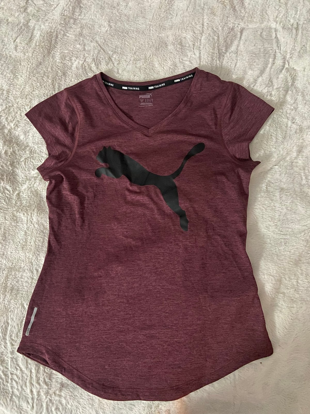 Puma sportshirt paars/rood - Zo goed als nieuw, Verzenden, Zo goed als nieuw, Maat 36 (S), Paars