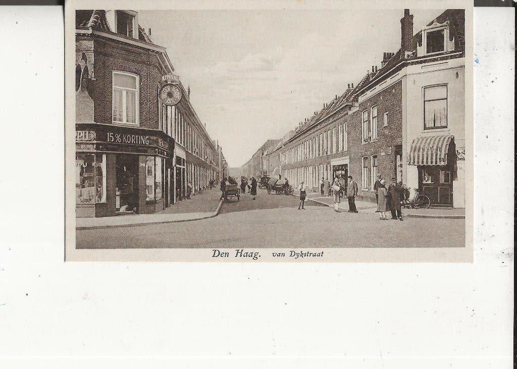Den Haag Van Dijkstraat Arthur Klitzsch, Verzamelen, Ophalen of Verzenden, 1920 tot 1940, Ongelopen, Zuid-Holland