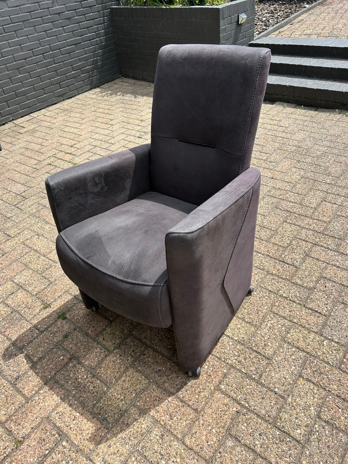6 nette eetkamerstoelen, Huis en Inrichting, Stoelen, Ophalen, Overige materialen, Zo goed als nieuw, Grijs