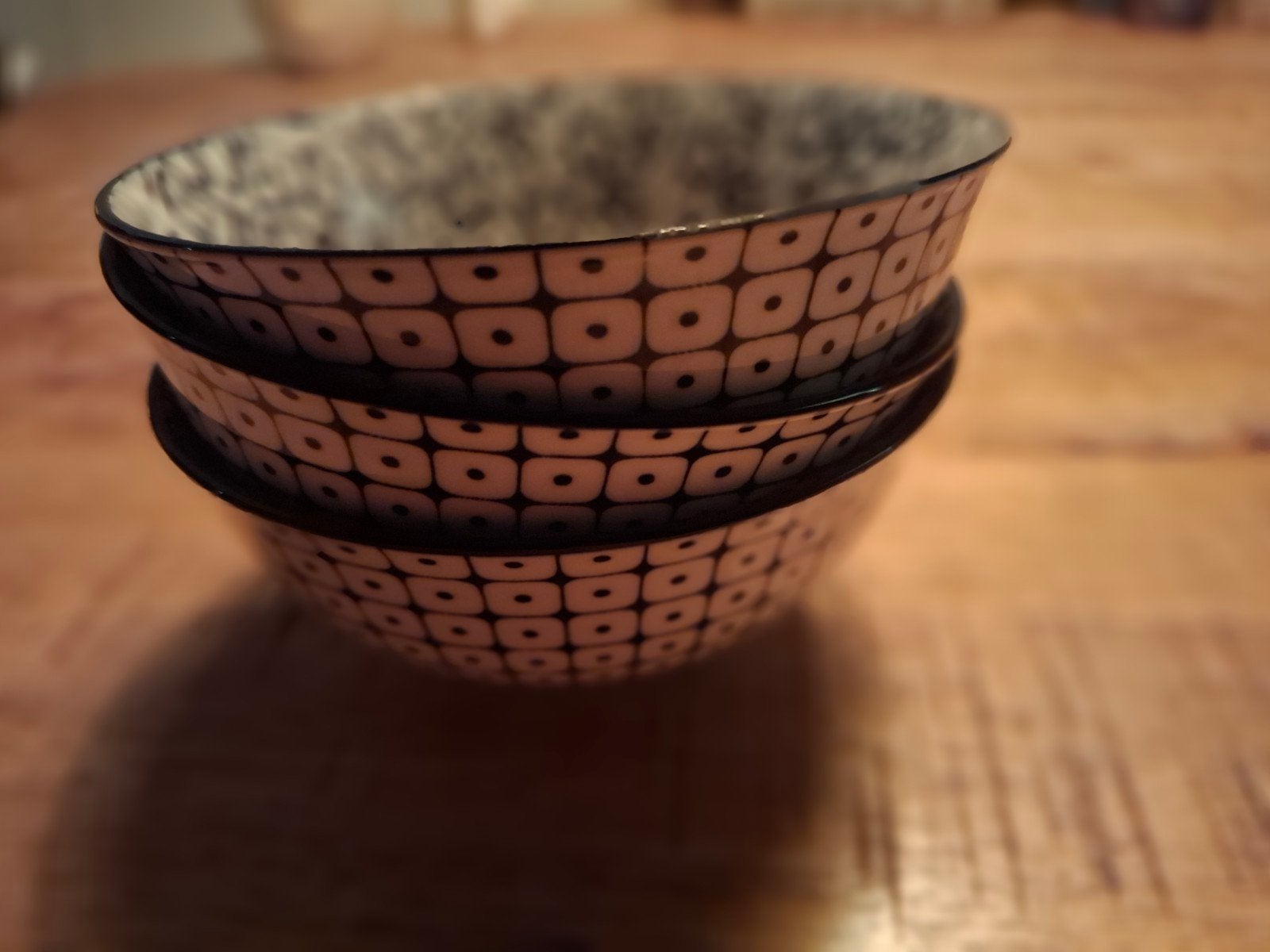 Set van 3 Pomax schaaltjes met patroon, Huis en Inrichting, Ophalen