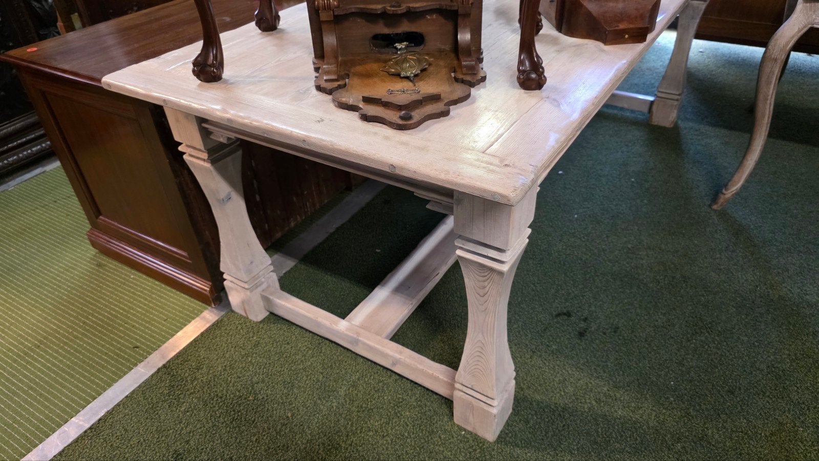 aanbieding Franse kloostertafel 2,20 m lang €500, Antiek en Kunst, Ophalen
