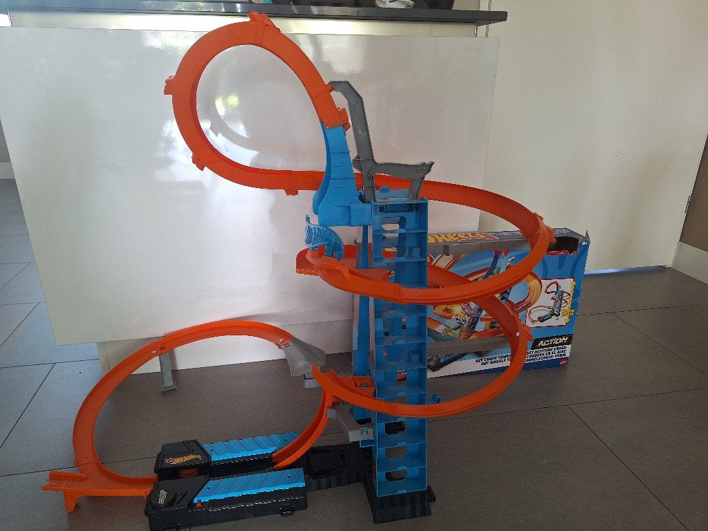 Hot Wheels Sky Crash Tower, Ophalen, Hot Wheels, Met looping, Elektrisch
