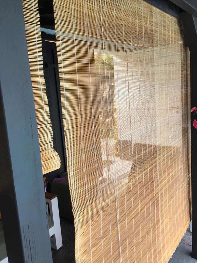 Rolgordijn zonwering 1,8x1,8m ideaal voor overkapping, Ophalen, Gebruikt