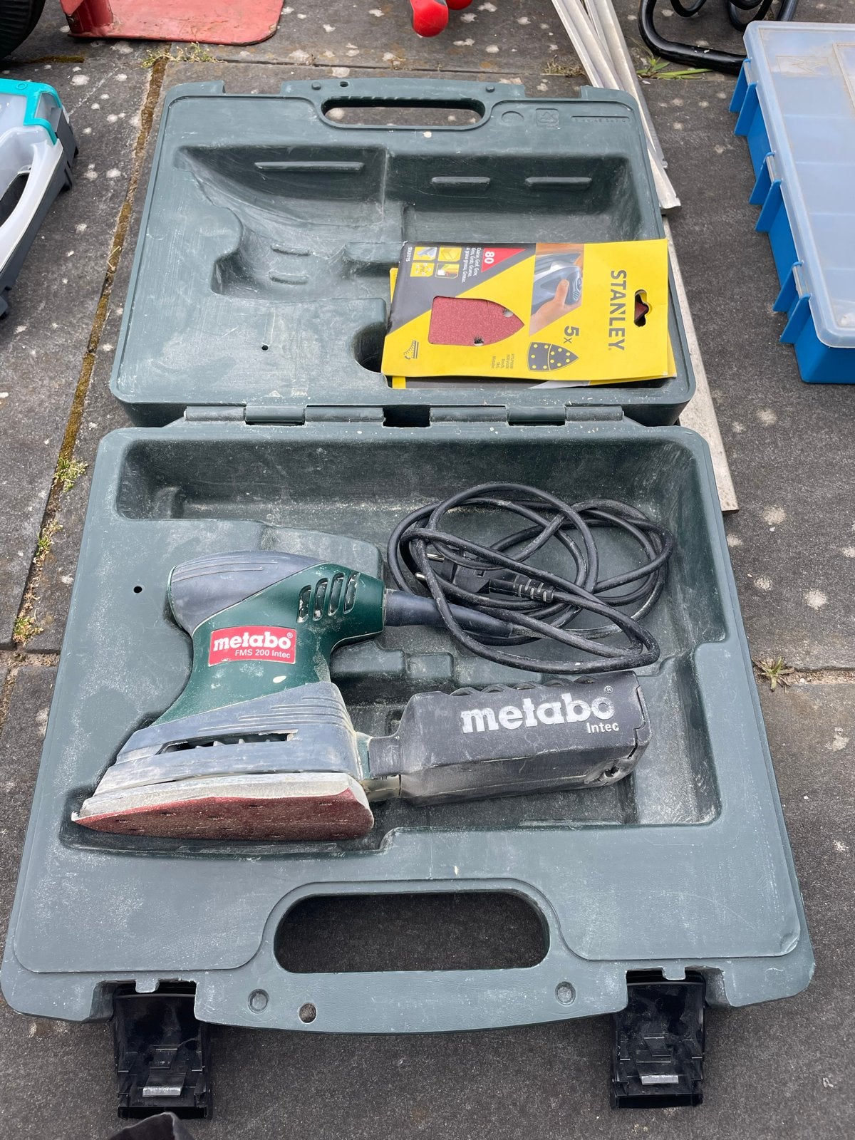 Metabo Vlakschuurmachine FSR 200 Intec met koffer, Ophalen, Gebruikt, Minder dan 600 watt, Vlakschuurmachine