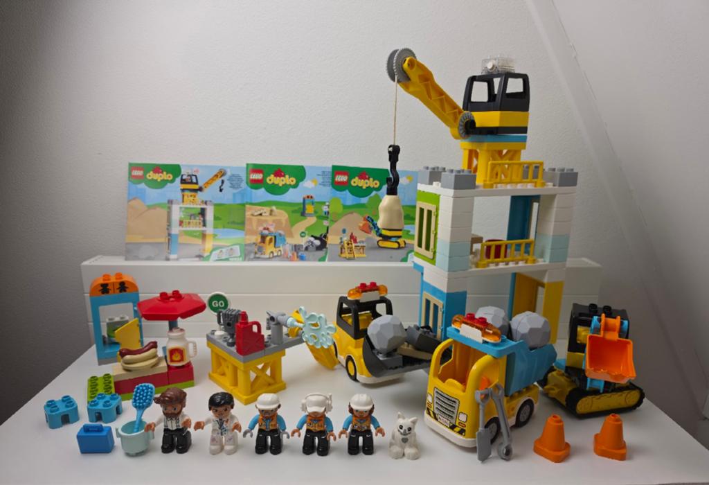 LEGO Duplo Torenkraan en bouwterrein - Set 10933 - Compleet, Overige thema's, Ophalen of Verzenden, Duplo, Complete set
