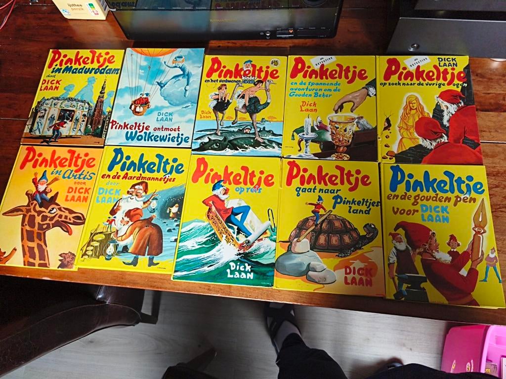 Pinkeltje boeken van Dick Laan, 10 stuks, Gelezen, Dick Laan, Ophalen of Verzenden, Sprookjes
