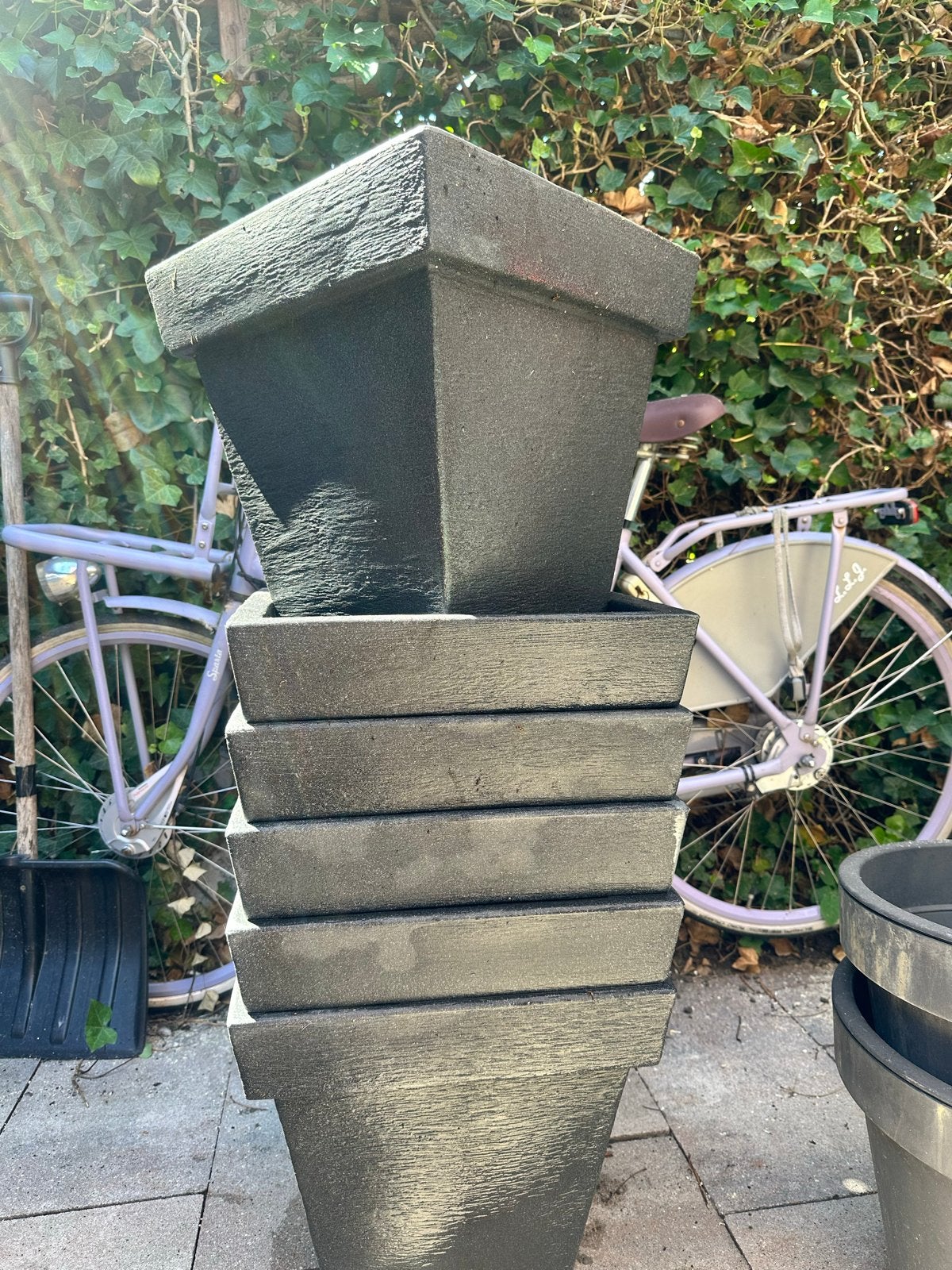 Koopman Kunststof Bloempot 40x40x40 cm, Tuin en Terras, Ophalen, Kunststof, Gebruikt, 40 cm of meer
