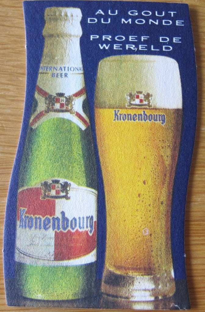bierviltje van Kronenbourg, Ophalen of Verzenden, Zo goed als nieuw, Viltje(s), Overige merken