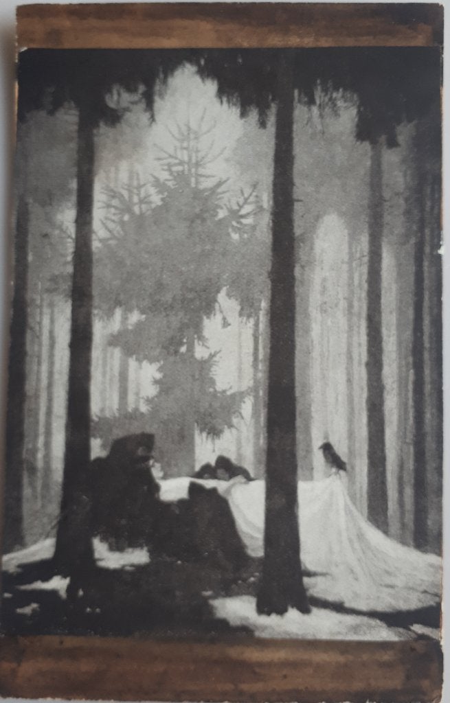 Oude Postkaart +-1915 : SNEEUWWITJE Hans Bruch Ref.E121, Verzamelen, Ophalen of Verzenden, Voor 1920, Ongelopen, Overige thema's