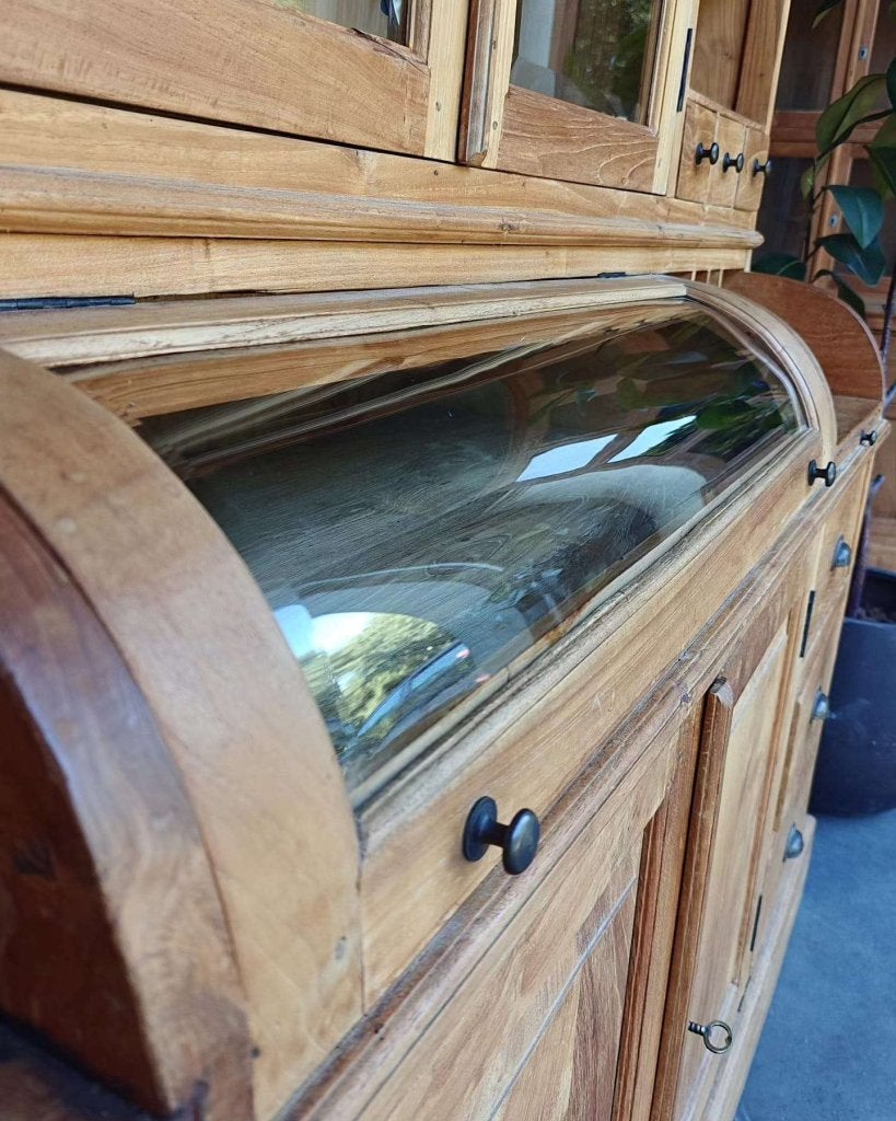 Mooie grote apothekerskast | Teakhouten grutterskast #3021, Huis en Inrichting, -, 200 cm of meer, -, 150 tot 200 cm