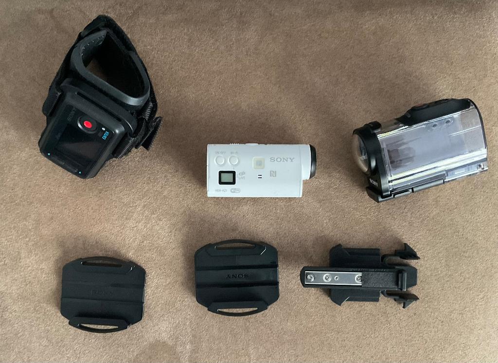 Sony mini cam - HDR-AZ1 compleet met display polsband, Ophalen of Verzenden, Zo goed als nieuw, Sony, Geen optische zoom
