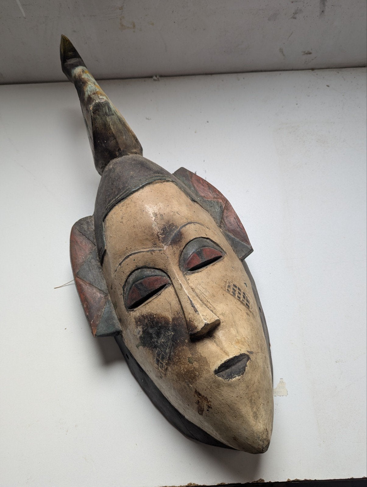 antiek Afrikaans Masker, vruchtbaarheid, Tribal uit Senegal, Antiek en Kunst, Handgemaakt, Ophalen, Hout, Afrika