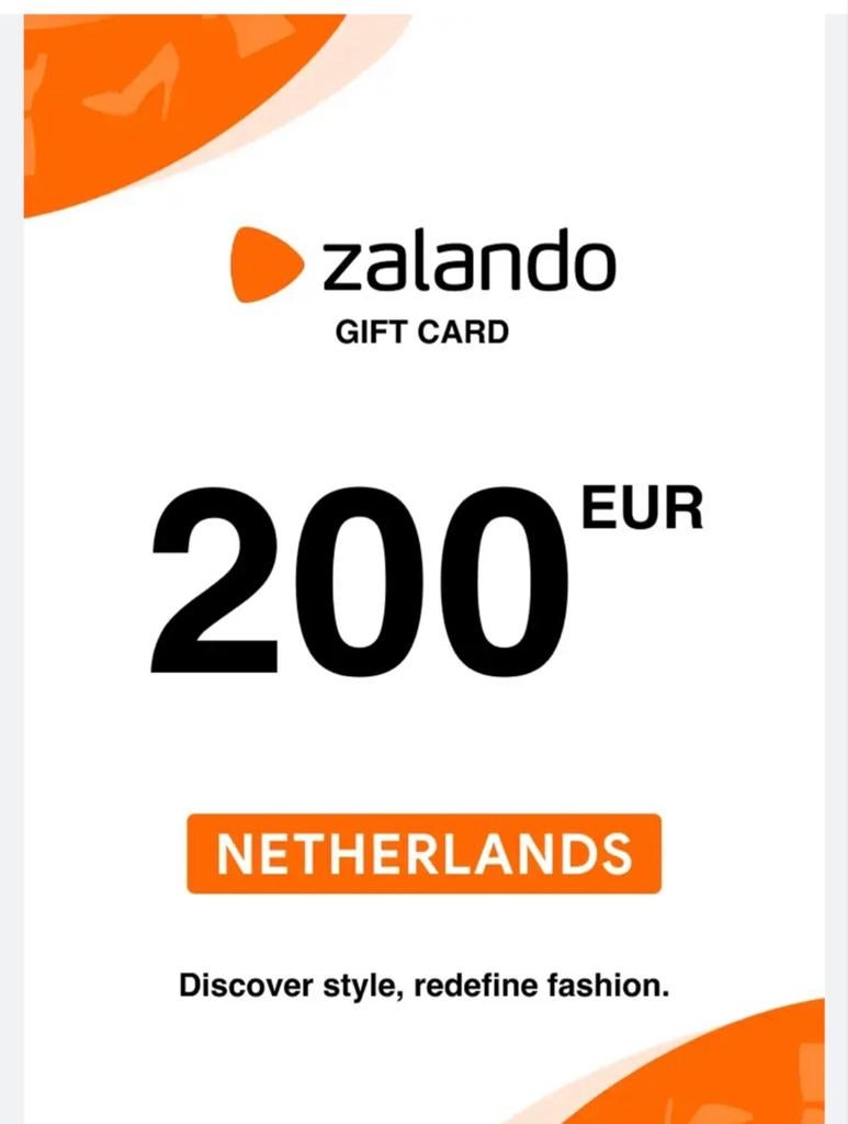 Zalando Cadeaukaart €200 (Nederland) – Digitale code, Eén persoon, Cadeaubon, Warenhuis- of Winkelbon