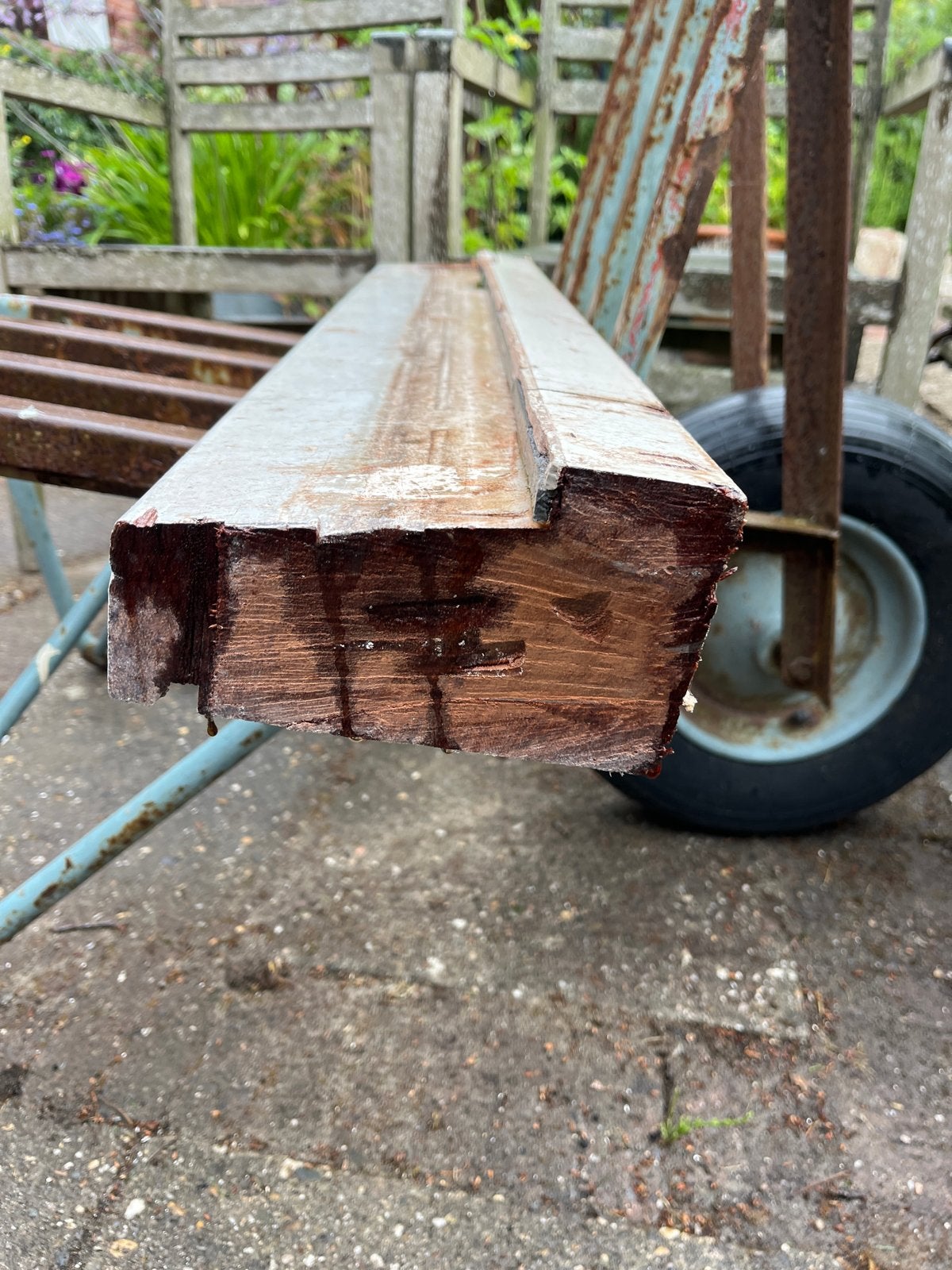 Hardhouten dorpel voor reparatie aan kozijnen, Ophalen, Gebruikt, Overige typen, 50 mm of meer