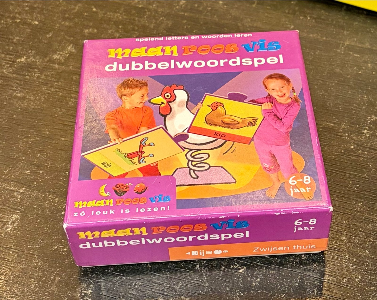 Maan Roos Vis Dubbelwoordspel - Spelend letters en woorden l, Ophalen of Verzenden, Zo goed als nieuw, Taal en Lezen