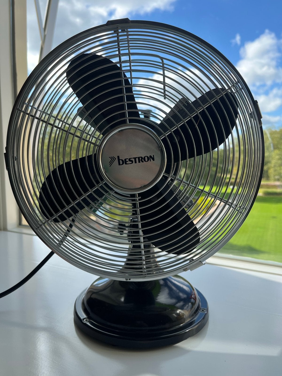 Bestron retro Tafelventilator - Nieuwstaat, moet weg!, Ophalen of Verzenden, Zo goed als nieuw, Tafelventilator
