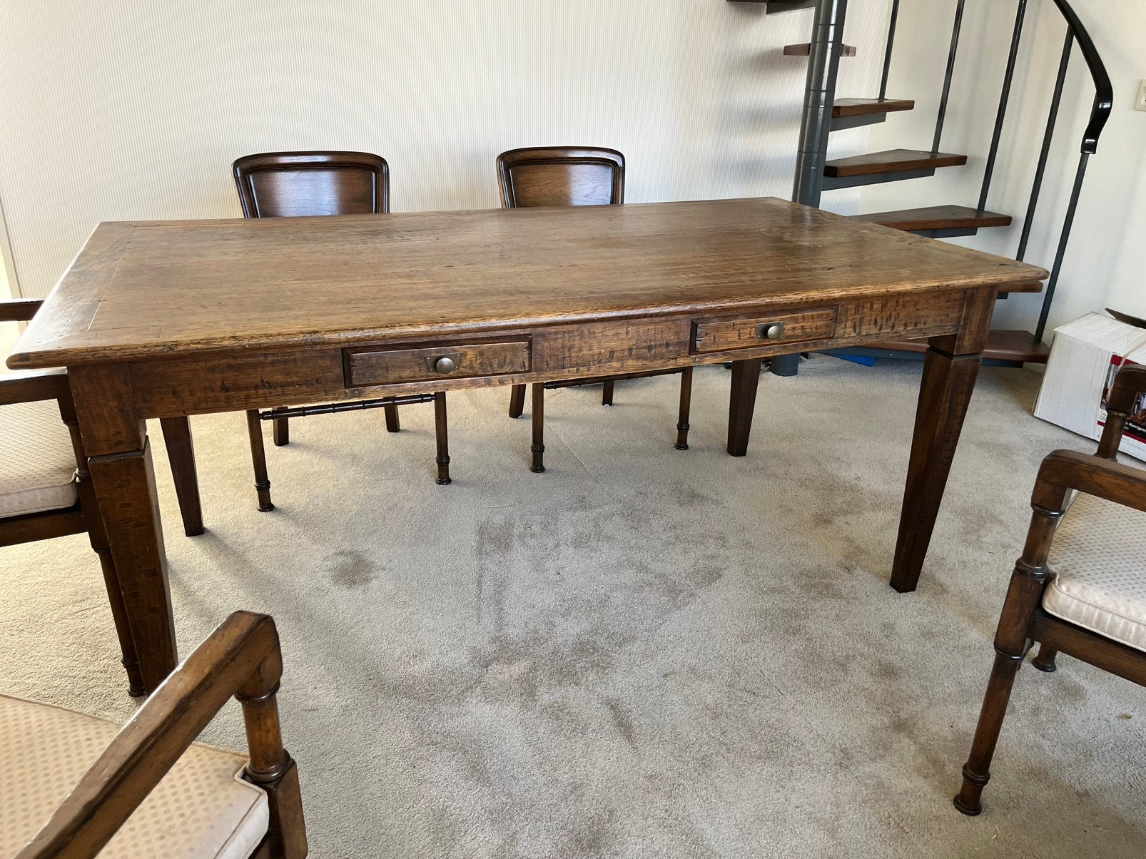 Antieke houten eettafel, Antiek en Kunst, Antiek | Meubels | Tafels, Ophalen