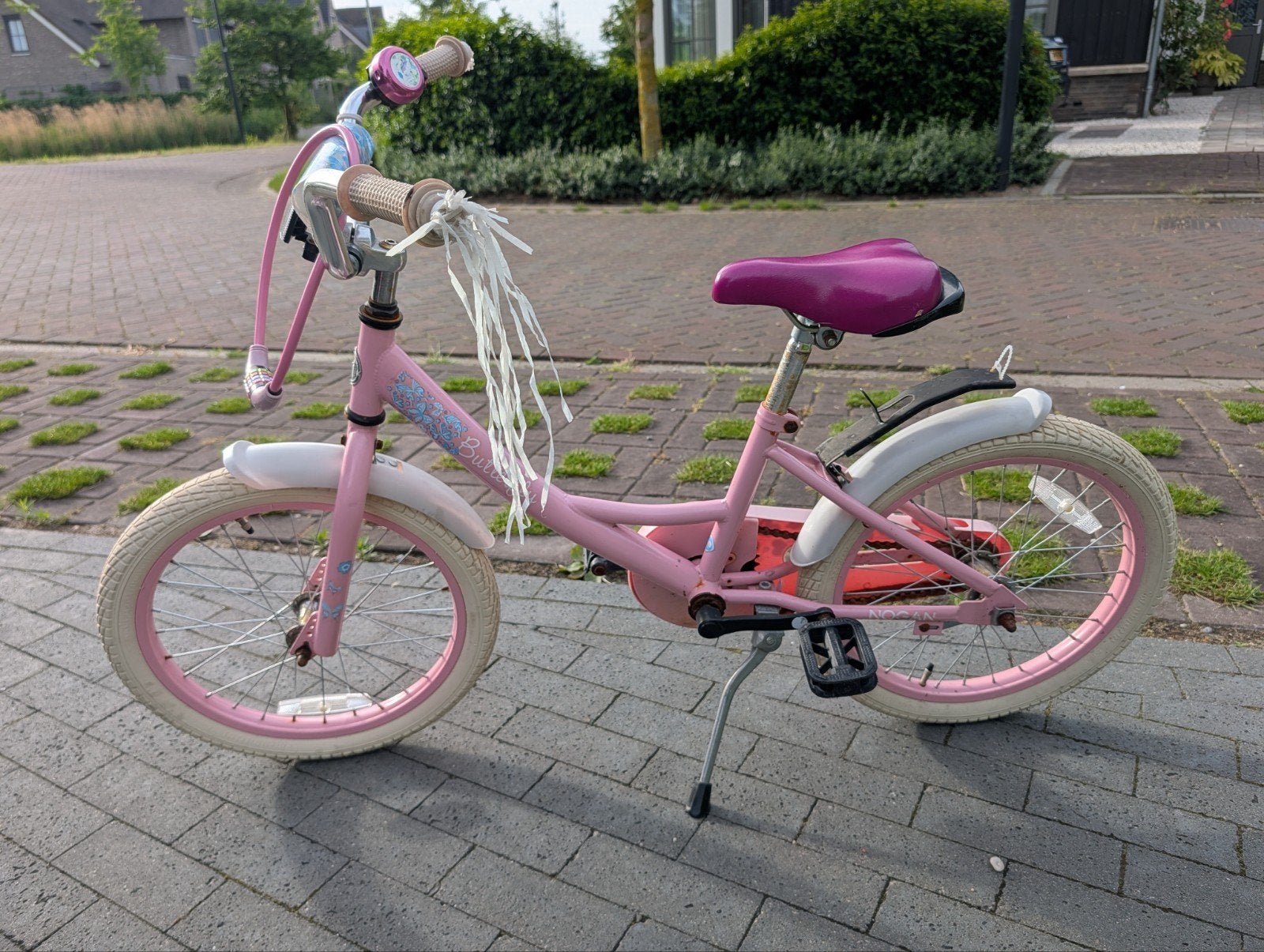 Roze kinderfiets 18 inch met terugtraprem, Fietsen en Brommers, Fietsen | Kinderfietsjes, Ophalen, Gebruikt, Terugtraprem, 16 tot 20 inch