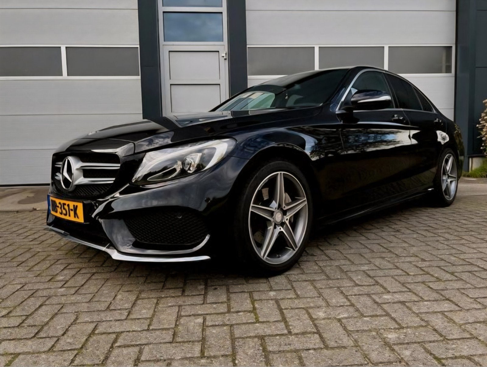 Mercedes-Benz C-Klasse C180 Amg edition  1, Auto's, Automaat, 1800 kg, Zwart, 1595 cc