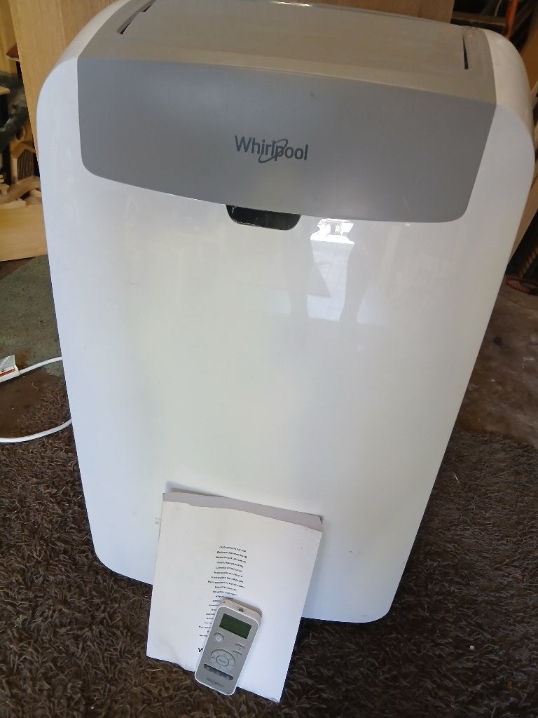 airco   Whirlpool, Gebruikt, Minder dan 60 m³, 3 snelheden of meer, Ophalen of Verzenden