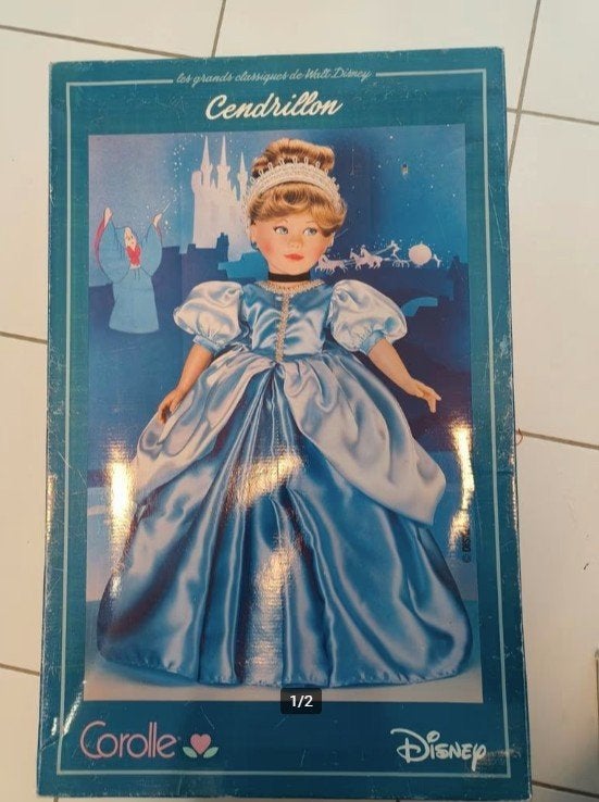 Corolle Disney Cinderella Assepoester pop 59 cm., Ophalen, Assepoester of Belle, Beeldje of Figuurtje