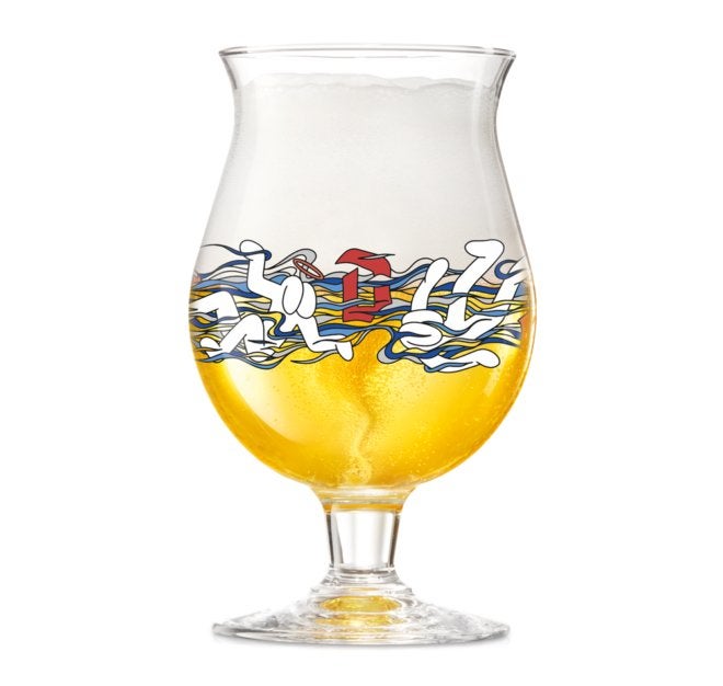 Duvel glas limited edition  ontworpen door iwan smit, Verzenden, Duvel