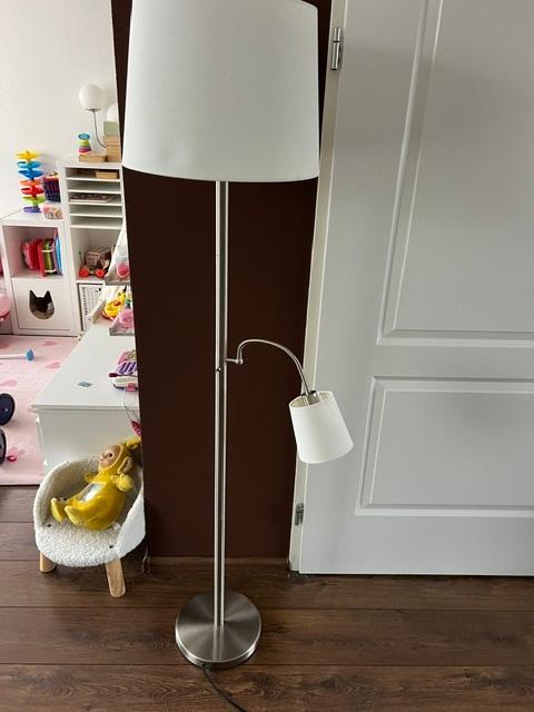 Vloerlamp met leeslampje, Ophalen, Gebruikt, 150 tot 200 cm