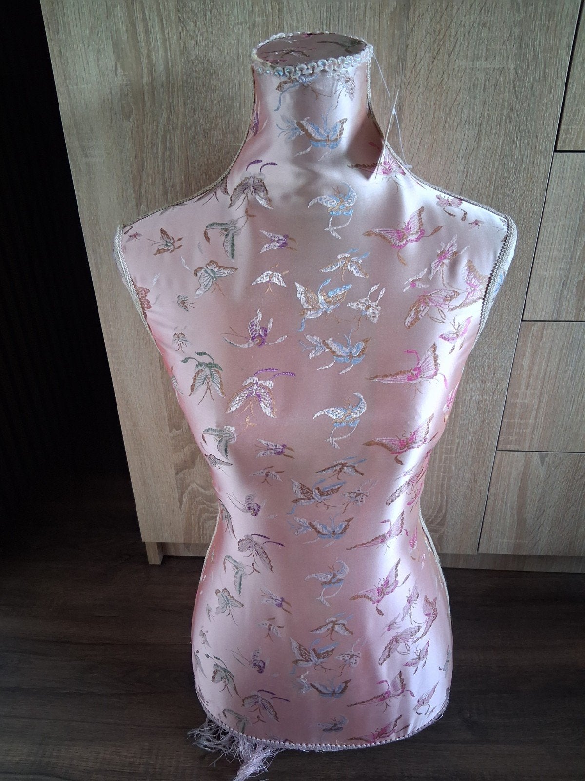 Roze paspop met vlinderprint, Ophalen of Verzenden, Gebruikt, Paspop