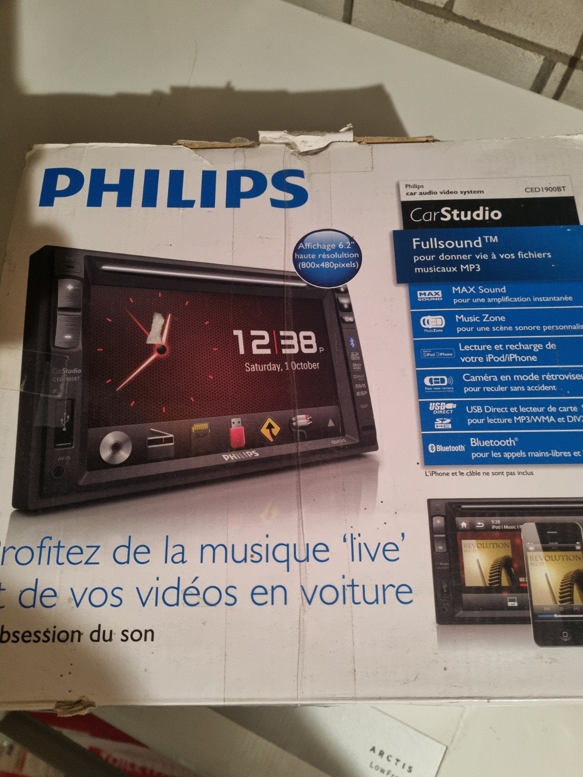 philips radio met bleutooth, camera aansluiting etc, Auto diversen, Ophalen of Verzenden