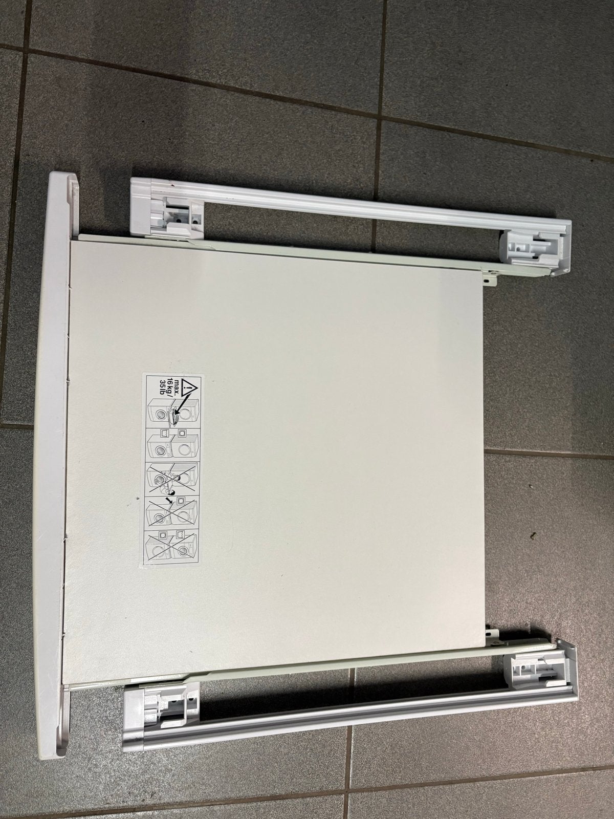 Bosch verbindingset droger en wasmachine met plateau, Witgoed en Apparatuur, Onderdelen en Toebehoren, Ophalen, Zo goed als nieuw