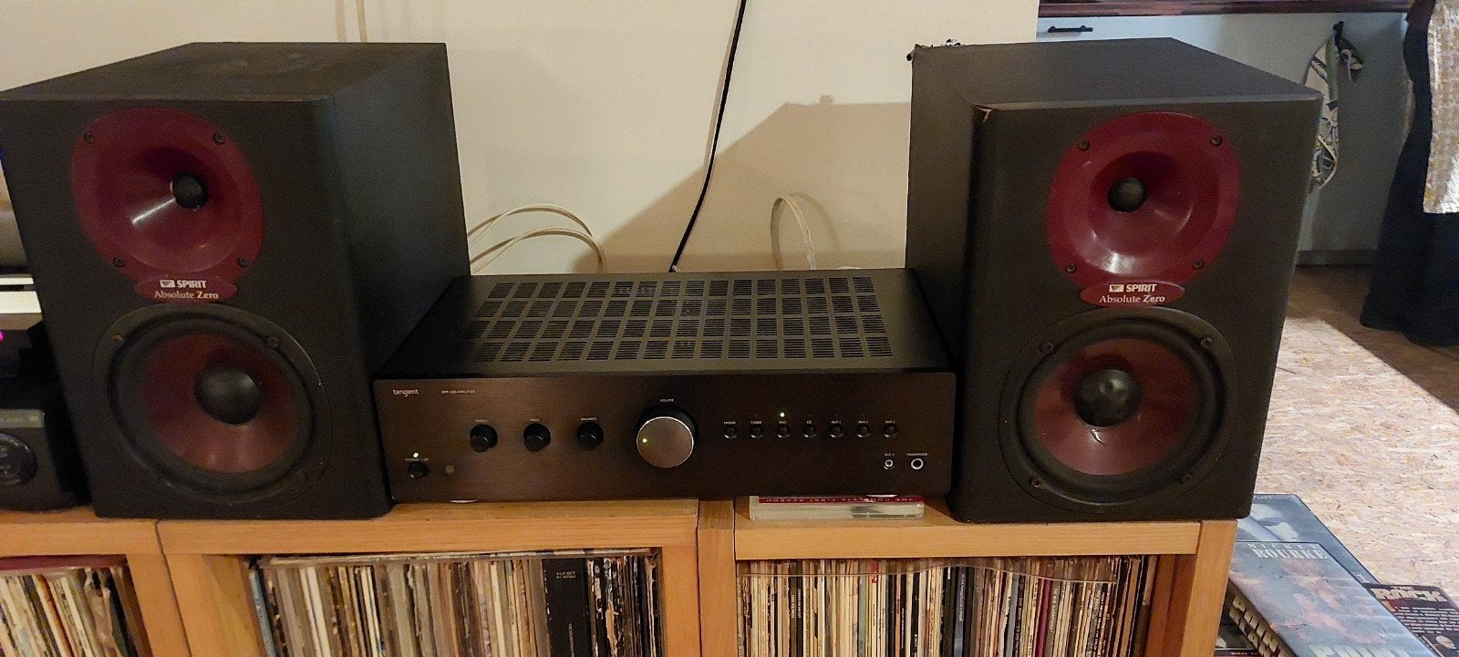 tangent amp 200 met spirit absolute zero speakers, Overige merken, Gebruikt, Speakers, Losse componenten