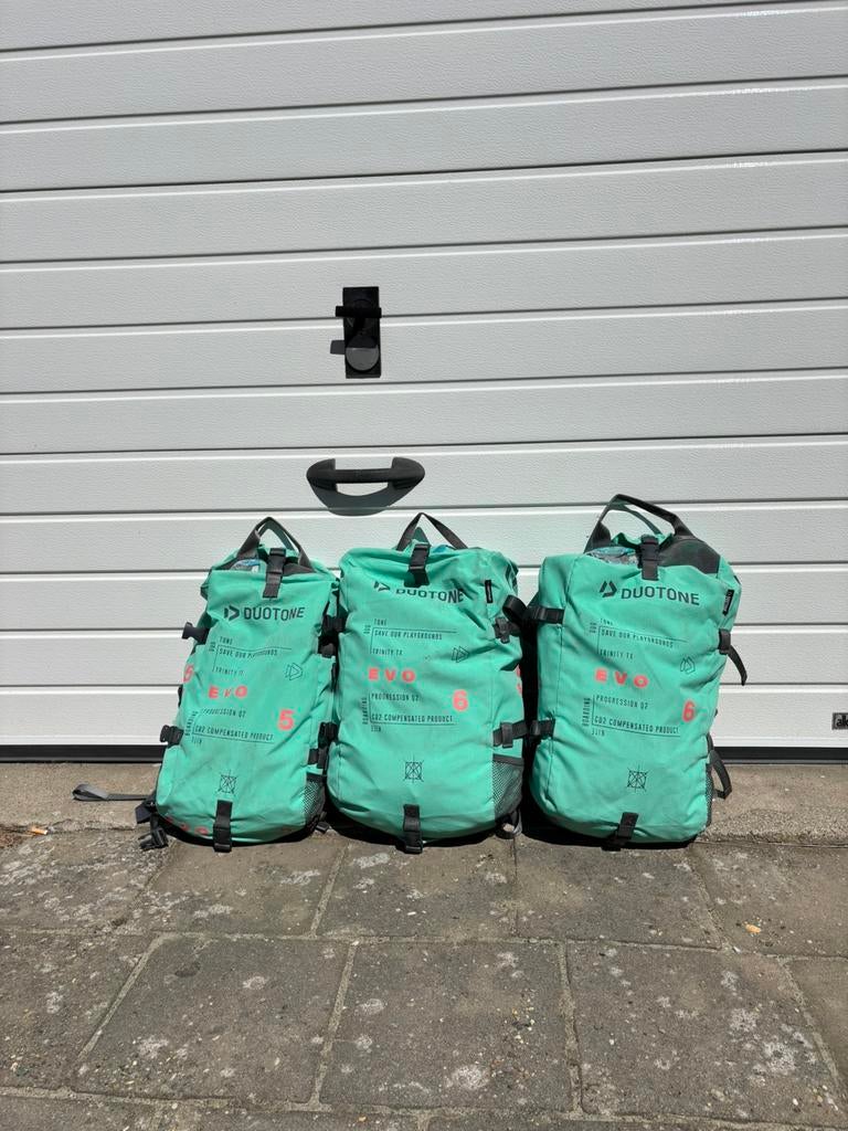 Duotone evo 5m2 en 6m2 2023, Geen board, Ophalen of Verzenden, Zo goed als nieuw
