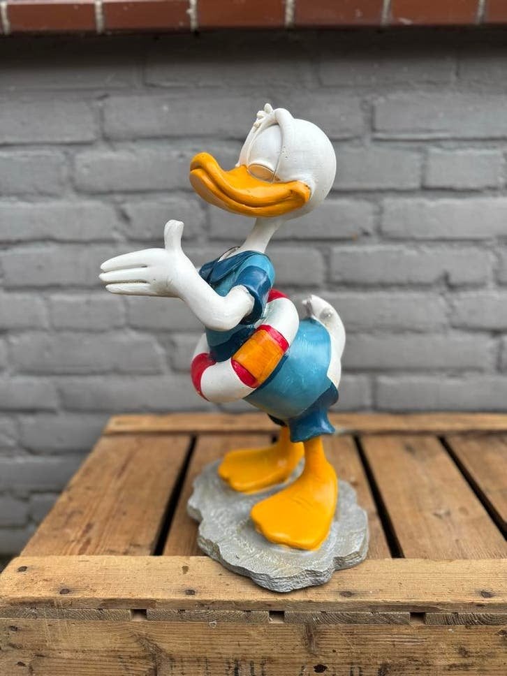 Donald Duck Beeldje met Zwemband, Verzamelen, Disney, Ophalen, Gebruikt, Beeldje of Figuurtje, .