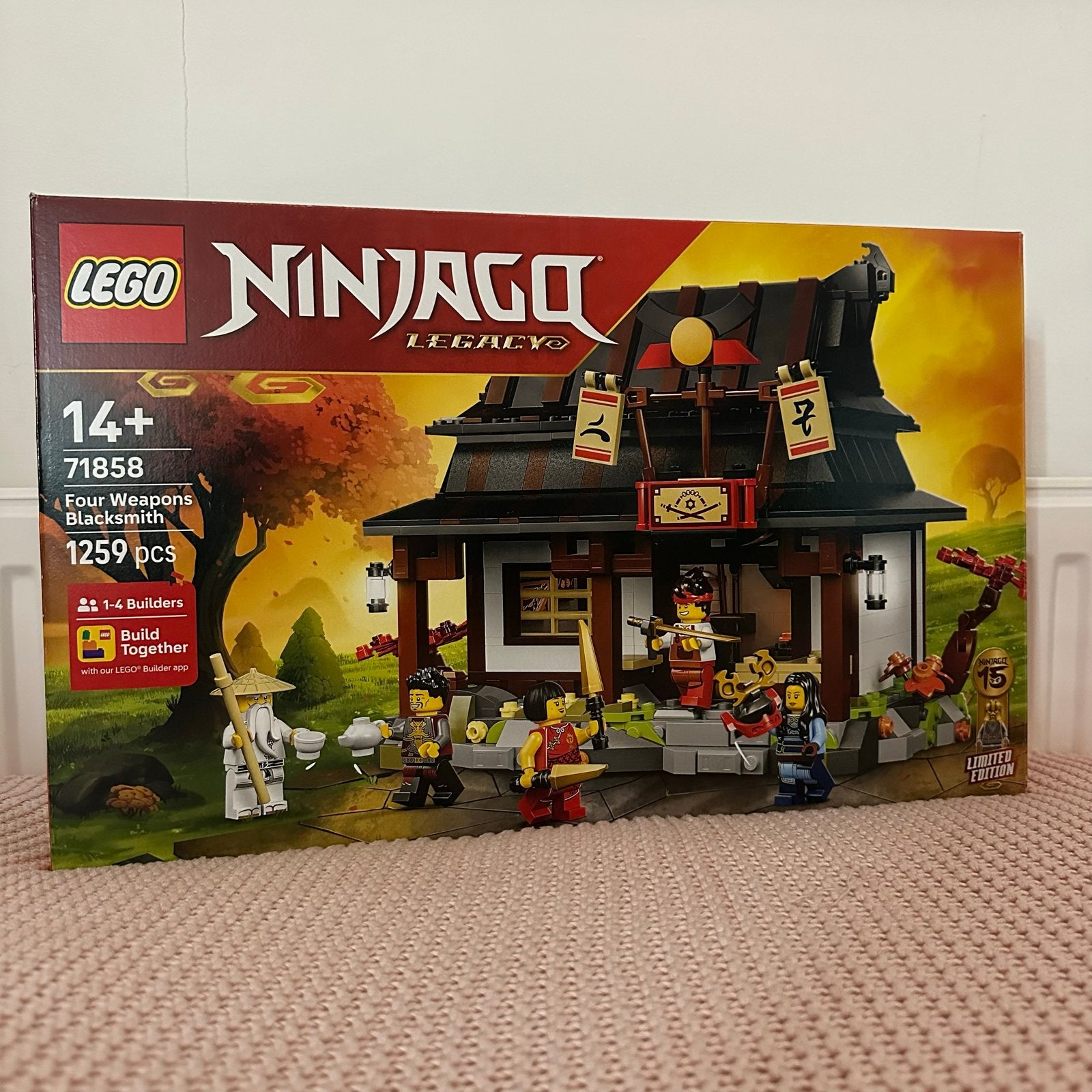 Lego Ninjago 71858 Four Weapons Blacksmith, Kinderen en Baby's, Speelgoed | Duplo en Lego, Lego, Ophalen of Verzenden, Zo goed als nieuw