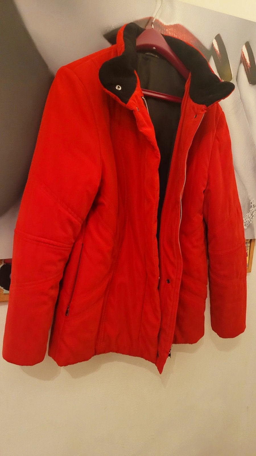 Rode winterjas Concept UK, maat 40, Maat 38/40 (M), Ophalen of Verzenden, Zo goed als nieuw, Rood
