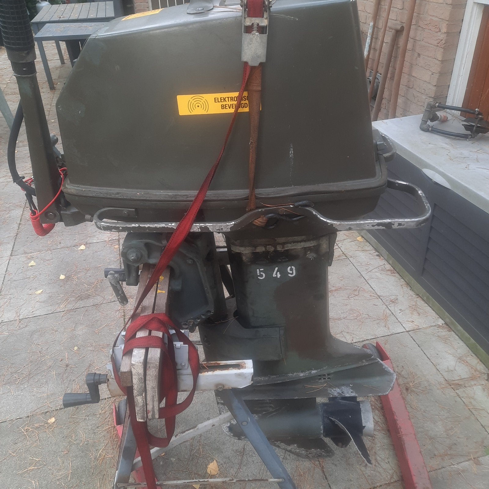 Johnson 55 pk legermotor, Ophalen, Gebruikt