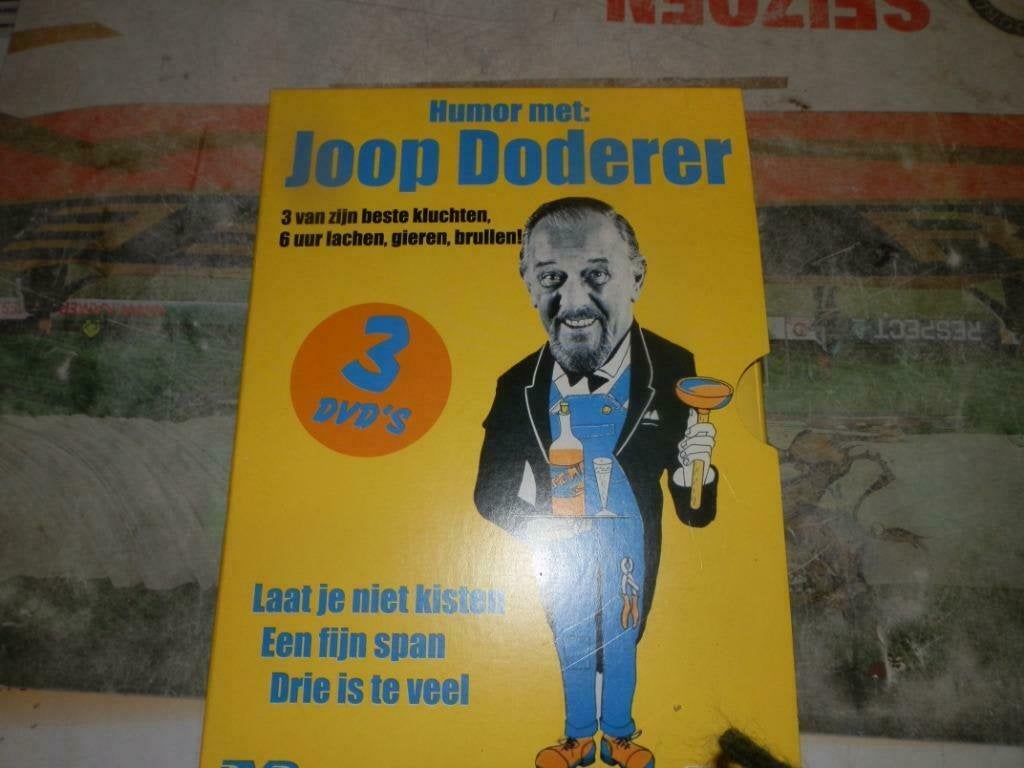 DVD BOX Joop Doderer 3 DVD Laat je niet kisten Fijn span, Alle leeftijden, Ophalen of Verzenden, Stand-up of Theatershow