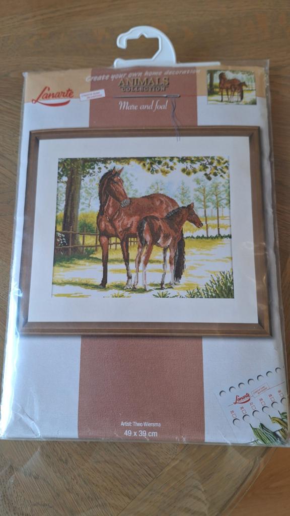 Borduurpakket merk Lanarte Paarden., Ophalen of Verzenden, Borduurpakket